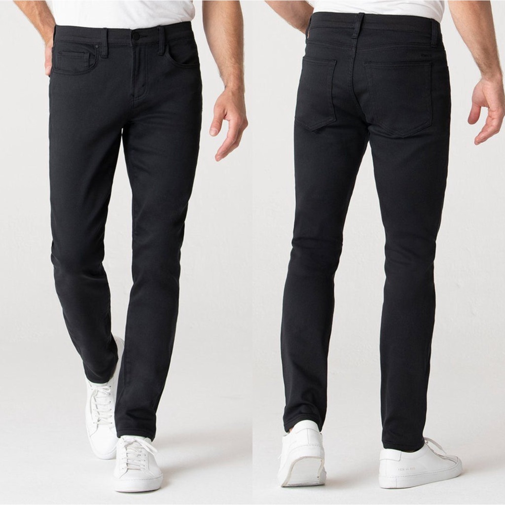 Men's Slim Fit Black Chinos